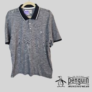 An Original Penguin Mini Striped Jacquard Polo Shirt Dress Casual Mens XL NEW